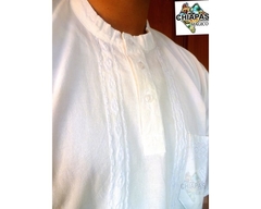 Camisa de Manta Blanca/Bordado Blanco (XL) en internet