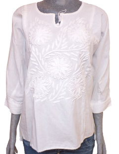 Blusa Consuelo Blanca/Blanco #001 (L) - comprar en línea