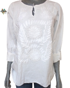 Blusa Consuelo Blanca/Blanco #018 (L)