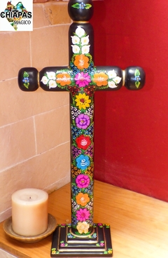 Cruz de Pedestal Chiapa de Corzo Laca (50 CM)