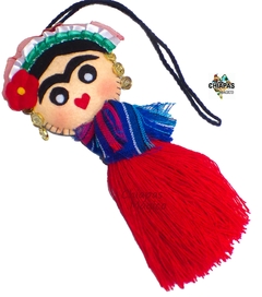Pompones de Frida con aretes y rebozo (Fiestas Patrias) - comprar en línea