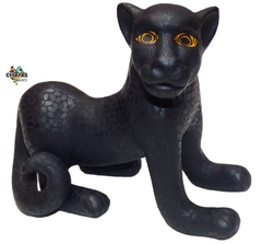 Jaguar De Barro Negro (Ek Balam)
