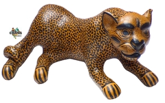 Jaguar De Barro Decorativo Mantequilla Hembra (46 CM) - comprar en línea