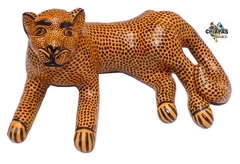 JAGUAR DE BARRO DECORACION MEXICANA (24 CM) - comprar en línea