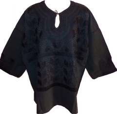 Blusa Milpa Negra/Negro (3XL)