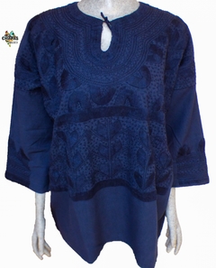 Blusa Milpa Azul Marino/Liso (3XL)