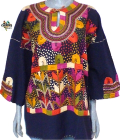 Blusa Milpa Azul Marino/Multicolor #001 (2XL)