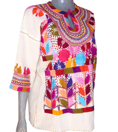 Blusa Milpa Beige/Multicolor #013 (M) (c - comprar en línea