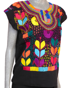 Blusa Milpa Negra/Multicolor #022 (S) - comprar en línea