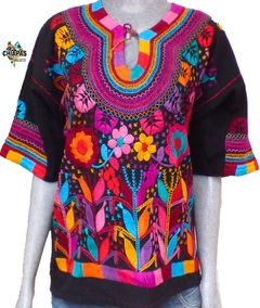 Blusa Milpa Negra/Multicolor #003 (M)