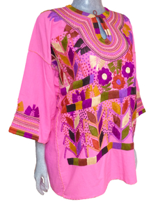 Blusa Milpa Rosa/Multicolor (XL) (co - comprar en línea