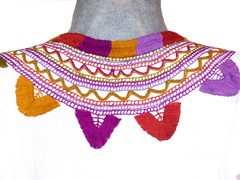 Blusa Milpa Blanca/Multicolor #001 (L) - Chiapas Mágico