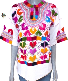 Blusa Milpa Blanca/Multicolor #002 (M)