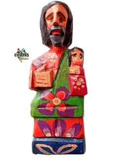 Figura San José de Madera Antigua Guatemala (12.8 CM)