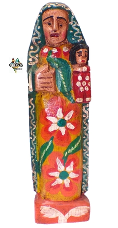 Virgen del Carmen de Madera Antigua Guatemala (20 CM)