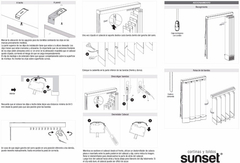 Cortinas Bandas Verticales Tela Adi De Sunset Traslucida en internet