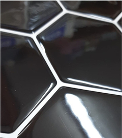 Azulejo Ceramico Autoadhesivo Vinilo Muresco Hexagono Negro en internet