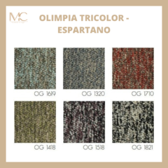 Alfombra Boucle Olimpia Tricolor 100% Nylon Alto Transito