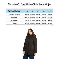 Campera Tapado Oxford Polo Club Amy Mujer - comprar online