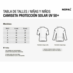 Remera Protección Solar Nopal Manga Corta Niños - comprar online