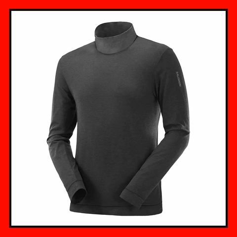 Remera Polera Salomon Cotton Turtleneck Hombre