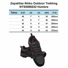 Zapatillas Nikko Outdoor Trekking Hombre Nts5006022 - comprar online