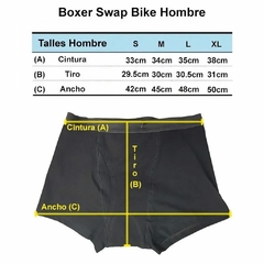 Boxer Calzoncillo De Ciclismo Swap Bike Hombre Con Badana - comprar online