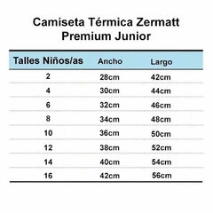 Camiseta Térmica Zermatt Premium Niños/as - comprar online