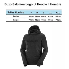 Buzo Salomon Logo Lt Hoodie II Hombre Casual