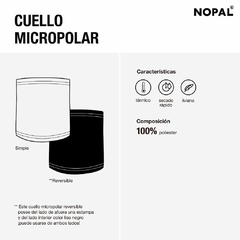 Cuello Térmico Nopal Micropolar Reversible - comprar online