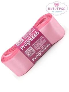 FITA DE CETIM NA COR ROSA ESCURO FACE 38MM COM 10 METROS