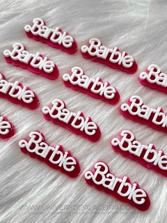 Aplique em Acrílico Tema Barbie - Personalização por Nome - Unidade - comprar online