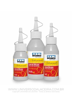 COLA SILICONE LÍQUIDA TEKBOND PARA ARTESANATO, 25G, 51G OU 85G