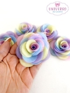Flor de Voil Candy Color - Elegância em 3 Opções de Tamanhos