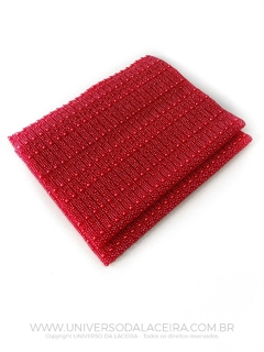 Manta de Strass Perolizado Vermelho - 1cm x 40cm (Tira)