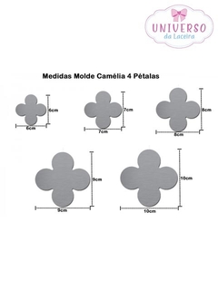 MOLDE EM AÇO INOX MODELO CAMÉLIA 4 PÉTALAS - comprar online