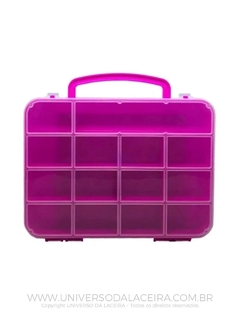 Caixa Organizadora Malinha Pink com 14 Divisórias