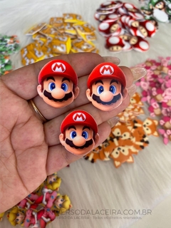 Aplique em acrílico super mario Mario World- O Par