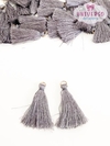 TASSEL NA COR CHUMBO 2,5CM OU 4CM COM ARGOLA