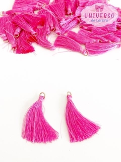 TASSEL NA COR PINK 2,5CM OU 4CM COM ARGOLA