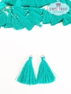 TASSEL NA COR VERDE 2,5CM OU 4CM COM ARGOLA