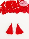 TASSEL NA COR VERMELHO 2,5CM OU 4CM COM ARGOLA