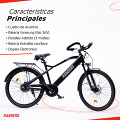 Bicicleta Electrica Rodado 26 Okologi Negra - comprar online