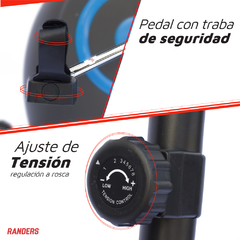 Bicicleta Fija Vertical Randers ARG-134