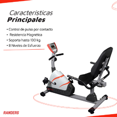 Bicicleta Fija Horizontal ARG-6390 - comprar online