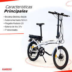 Bicicleta Electrica Plegable Rodado 20 - comprar online