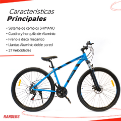 Bicicleta Mountain Bike Rodado 29 Azul - comprar online