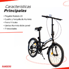 Bicicleta Plegable Rodado 20 - comprar online