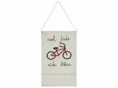 Enfeite de parede Cool Kids Ride Bikes 45 x 70 cm Lorena Canals