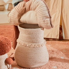 Cesto Giant Mushroom Cesta: 45 x Ø 40 cm Almofada: Ø 60 cm - CASA CAHAYA - Produção de móveis artesanais e sustentáveis em fibra natural